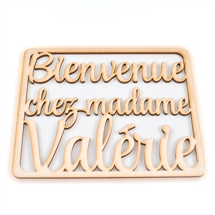Phrase en bois personnalisée | MonObjet.be