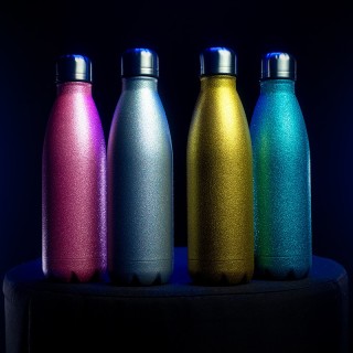 Bouteille thermo paillettes personnalisée | MonObjet.be