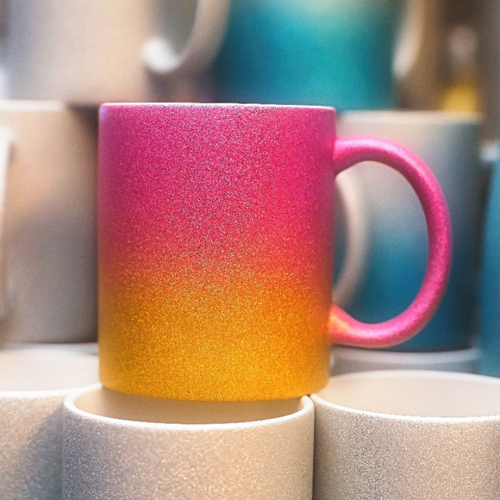 Mug à paillettes personnalisé | MonObjet.be