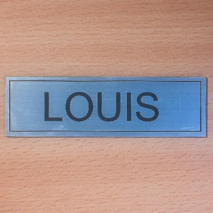 Plaquette gravée laser personnalisée | Intérieur, Façade & Funéraire | MonObjet.be