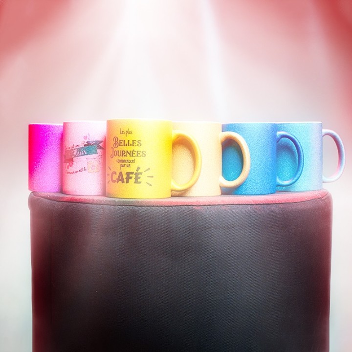 Mug à paillettes personnalisé | MonObjet.be