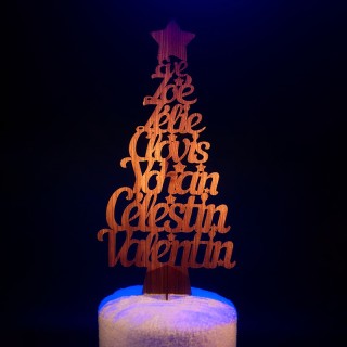 Sapin découpé en bois personnalisé | MonObjet.be